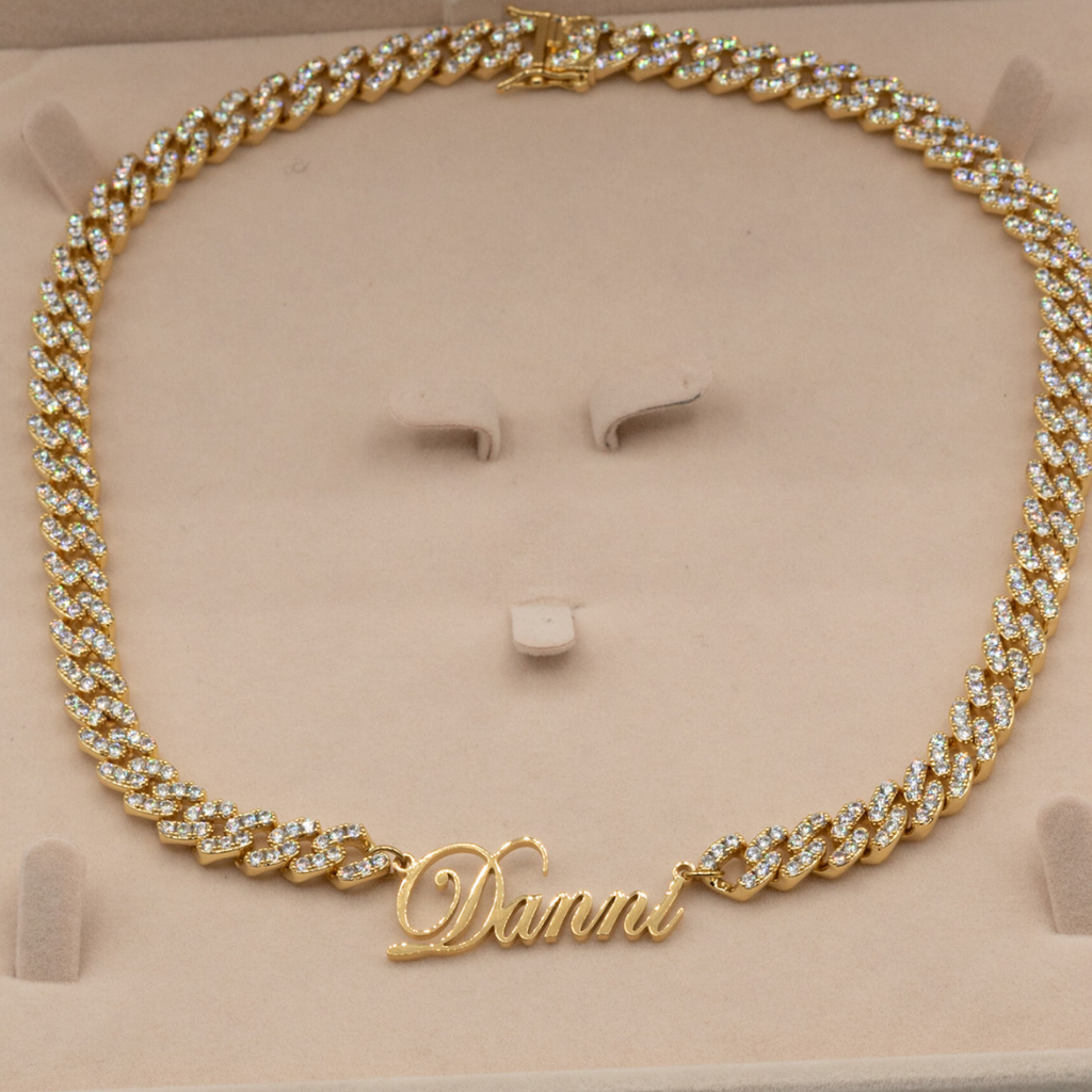 cursive name necklace