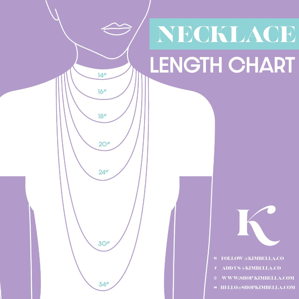 womens necklace length reference
