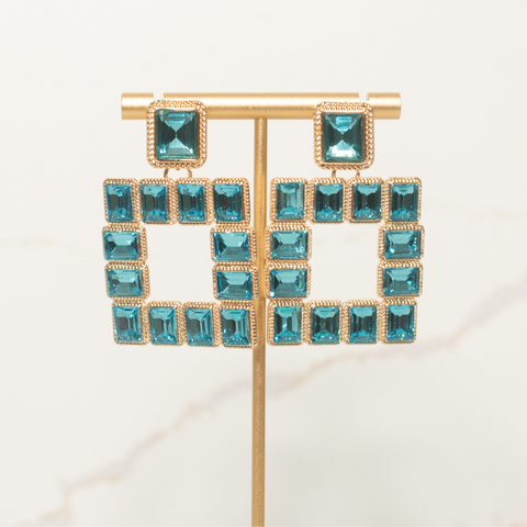 aqua blue earrings